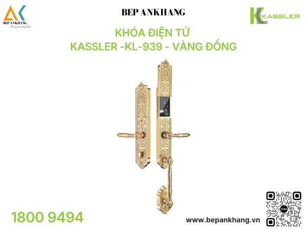 Khóa điện tử Kassler KL-939 - Vàng Đồng